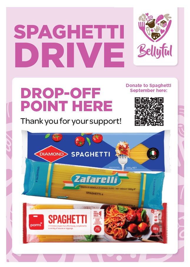 Spaghetti Drive Drop-off Point Poster – Option 2
