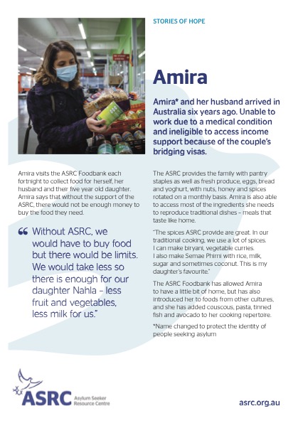 A5 Flyer - Story of Hope Amira  - Print at Home
