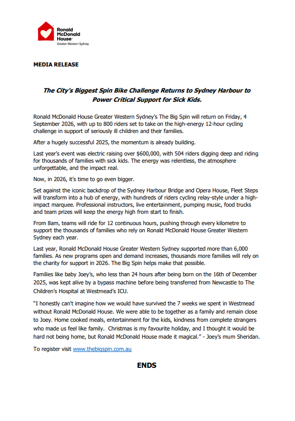 Media Release