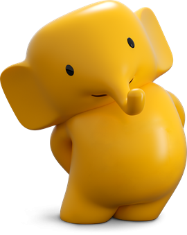 Yellow ASB Elephant
