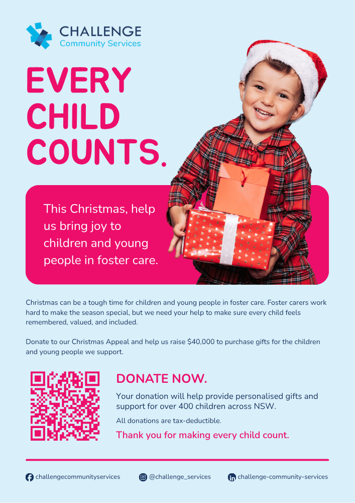 Every child counts A3 poster