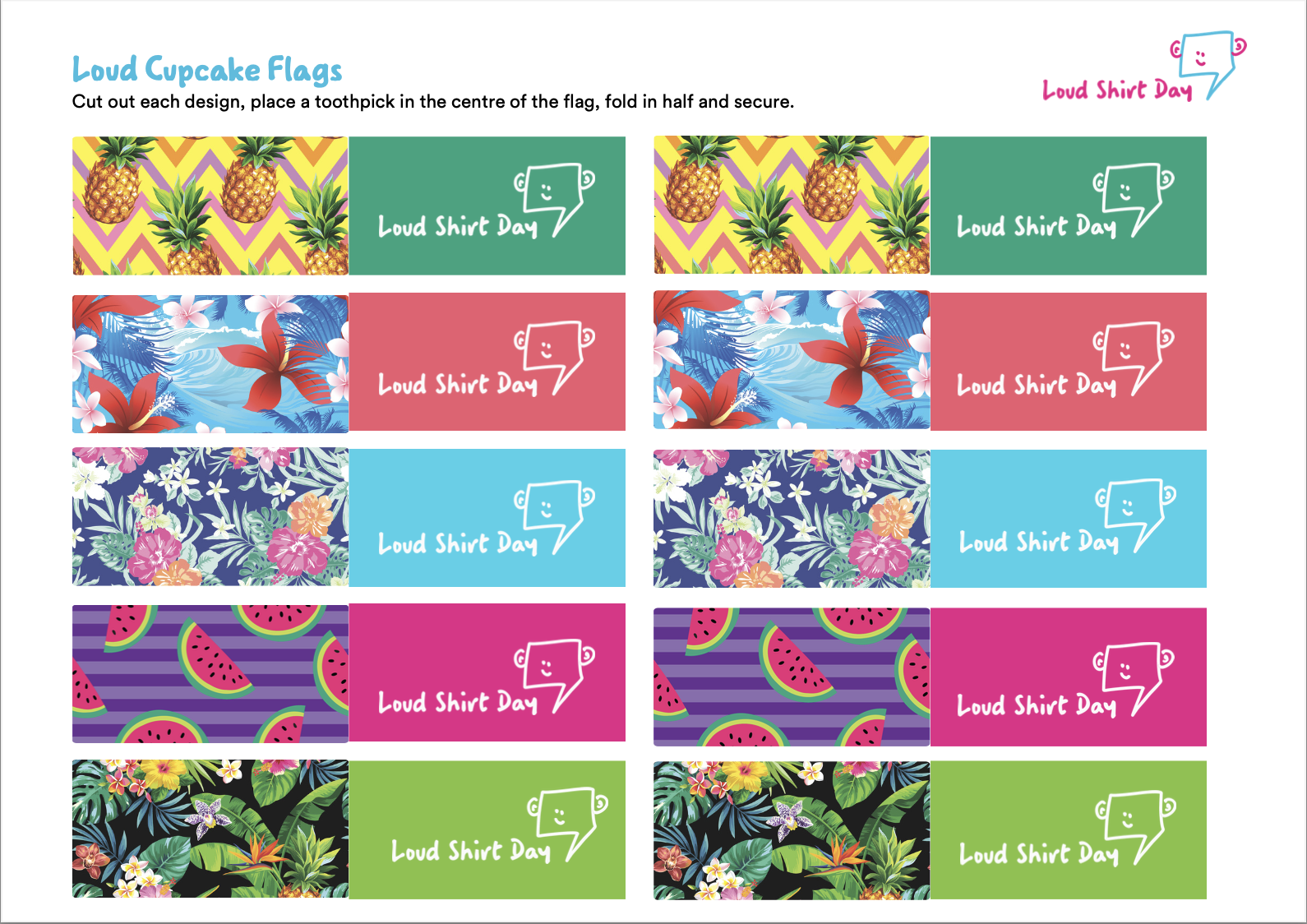 Cupcake Flags